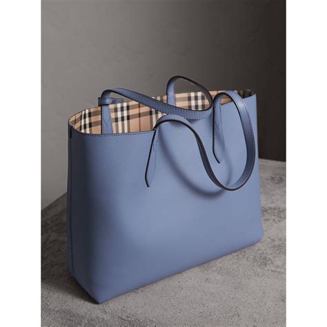 burberry haymarket check small reversible tote blue|burberry haymarket tote price.